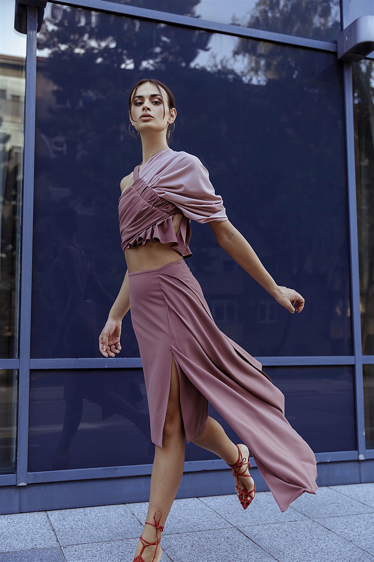 Asymmetrical Draped Top | Ja by Jelena Aleksic